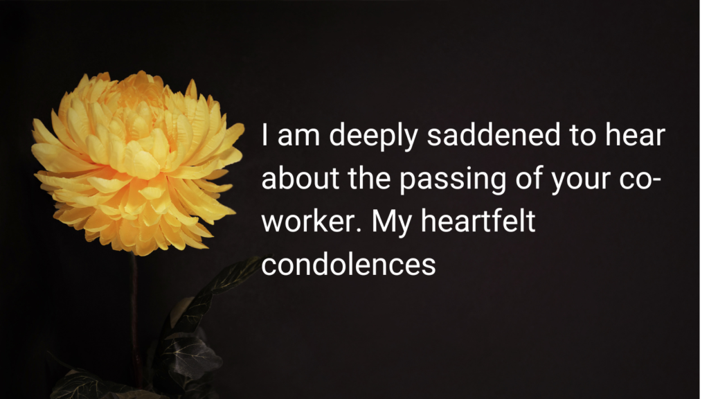 Death Condolences Message